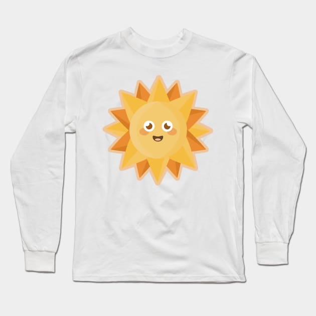 Kawaii Sun Long Sleeve T-Shirt by KawaiiNir
